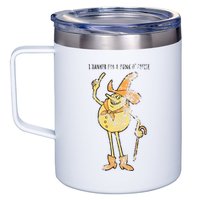 I Hanker For A Hunk O Cheese Authentic Distressed 12oz Stainless Steel Coffee Mug