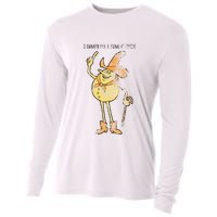 I Hanker For A Hunk O Cheese Authentic Distressed Cooling Performance Long Sleeve Crew