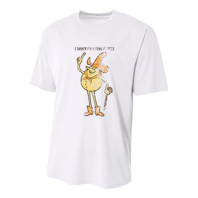 I Hanker For A Hunk O Cheese Authentic Distressed Youth Performance Sprint T-Shirt