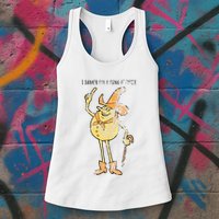 I Hanker For A Hunk O Cheese Authentic Distressed Womens Tank Top