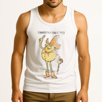 I Hanker For A Hunk O Cheese Authentic Distressed Tank Top