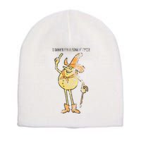 I Hanker For A Hunk O Cheese Authentic Distressed Short Acrylic Beanie
