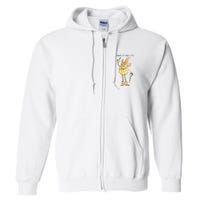 I Hanker For A Hunk O Cheese Authentic Distressed Full Zip Hoodie