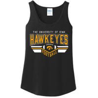 I.O.W.A. Hawkeyes Football Turf Black Ladies Essential Tank