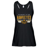 I.O.W.A. Hawkeyes Football Turf Black Ladies Essential Flowy Tank