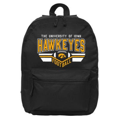 I.O.W.A. Hawkeyes Football Turf Black 16 in Basic Backpack