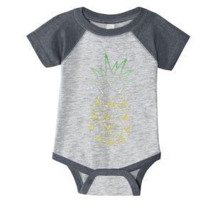 Ice Hockey Funny Hawaii Summer Aloha Pineapple Infant Baby Jersey Bodysuit