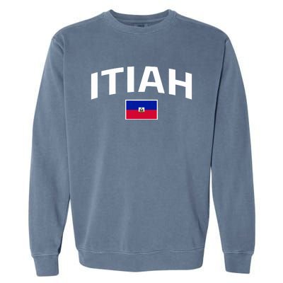 Itiah Haiti Flag Garment-Dyed Sweatshirt