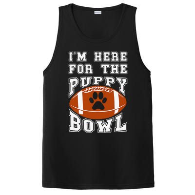 Im Here For The Puppy Bowl Sunday Funny Puppies Dog Fan PosiCharge Competitor Tank