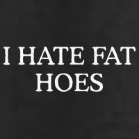 I Hate Fat Hoes Adult Drive Performance Visor