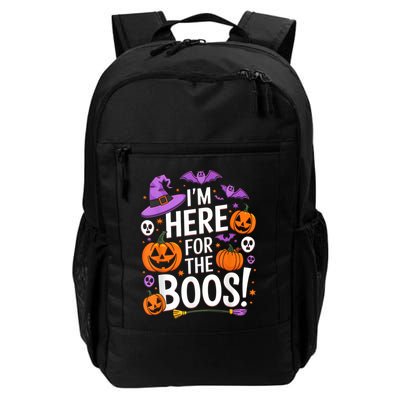 Im Here For Boos Funny Halloween Pumpkin Lover Gifts Backpack