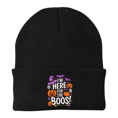 Im Here For Boos Funny Halloween Pumpkin Lover Gifts Beanie