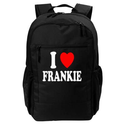 I Heart Frankie Cute Matching Couple Spouse Daily Commute Backpack