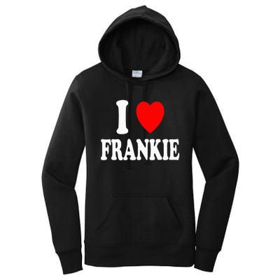 I Heart Frankie Cute Matching Couple Spouse Women's Pullover Hoodie