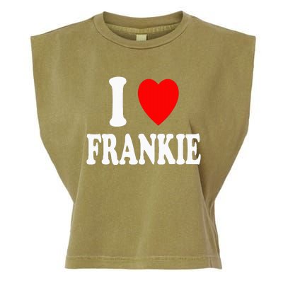 I Heart Frankie Cute Matching Couple Spouse Garment-Dyed Women's Muscle Tee