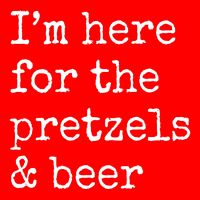 Im Here For The Pretzels And Beer Oktoberfest Flat Bill Trucker Hat