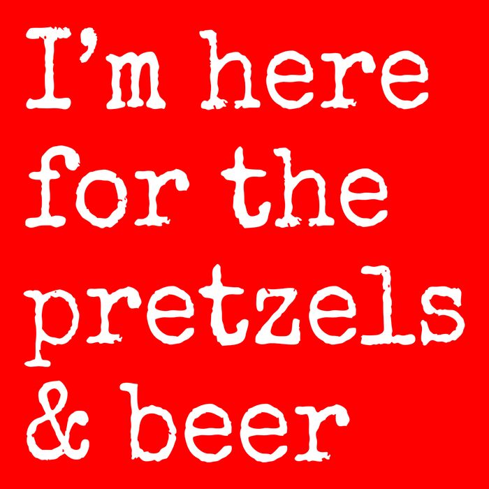 Im Here For The Pretzels And Beer Oktoberfest Flat Bill Trucker Hat