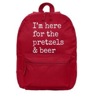 Im Here For The Pretzels And Beer Oktoberfest 16 in Basic Backpack