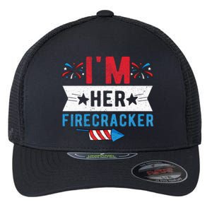 I'm Her Firecracker Cute 4th Of July Matching Couple For Her Flexfit Unipanel Trucker Cap