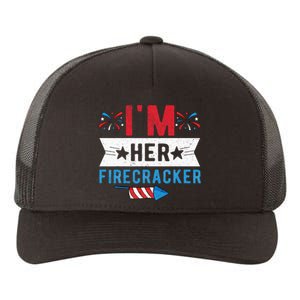 I'm Her Firecracker Cute 4th Of July Matching Couple For Her Yupoong Adult 5-Panel Trucker Hat