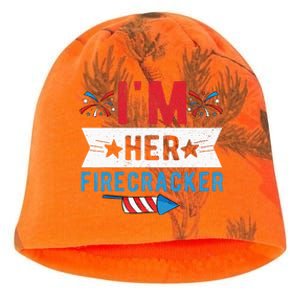 I'm Her Firecracker Cute 4th Of July Matching Couple For Her Kati - Camo Knit Beanie