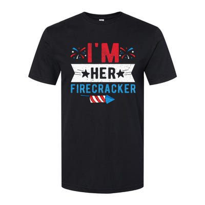 I'm Her Firecracker Cute 4th Of July Matching Couple For Her Softstyle® CVC T-Shirt