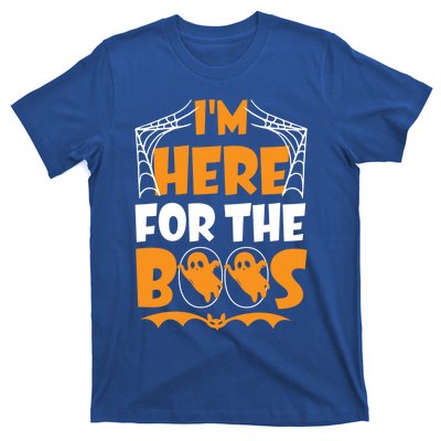 Im Here For Boos Halloween Funny Ghost Ing Product Gift T-Shirt