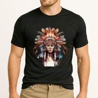 Indian Headpiece feathers Native American  Cooling Performance Crew T-Shirt
