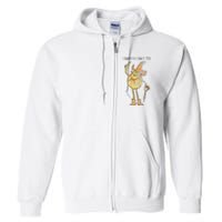 I Hanker For A Hunk O Cheese Authentic Distressed Full Zip Hoodie