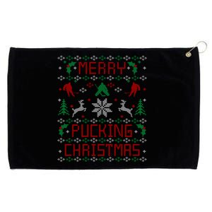 Ice Hockey Funny Ugly Christmas Party Meaningful Gift Cool Gift Grommeted Golf Towel