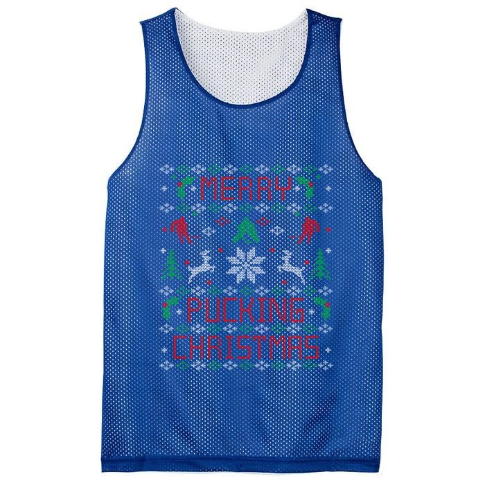 Ice Hockey Funny Ugly Christmas Party Meaningful Gift Cool Gift Mesh Reversible Basketball Jersey Tank