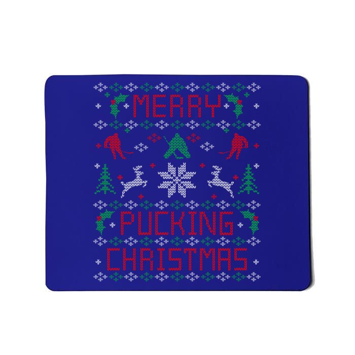 Ice Hockey Funny Ugly Christmas Party Meaningful Gift Cool Gift Mousepad