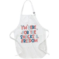 I'm Here For The Snacks And Freedom 4th of July Apron