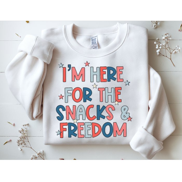 I'm Here For The Snacks And Freedom 4th of July Sweatshirt