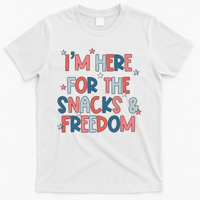 I'm Here For The Snacks And Freedom 4th of July T-Shirt
