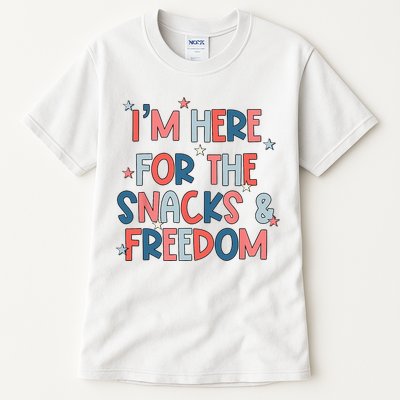 I'm Here For The Snacks And Freedom 4th of July Tall T-Shirt