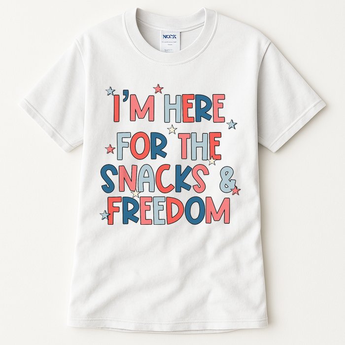 I'm Here For The Snacks And Freedom 4th of July Tall T-Shirt
