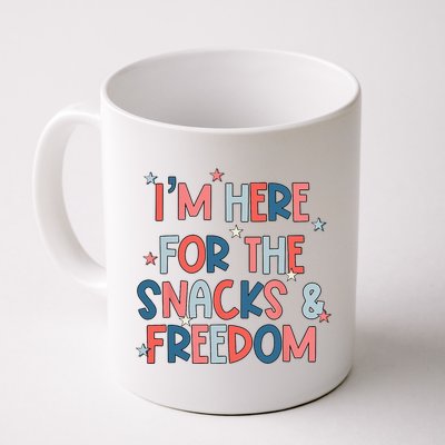 I'm Here For The Snacks And Freedom 4th of July Mug