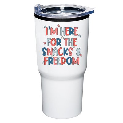 I'm Here For The Snacks And Freedom 4th of July Tumbler