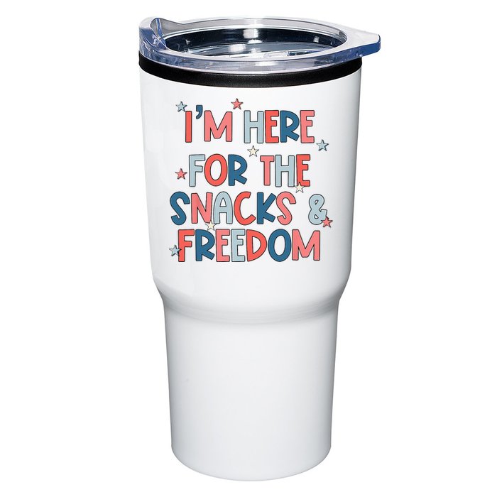 I'm Here For The Snacks And Freedom 4th of July Tumbler