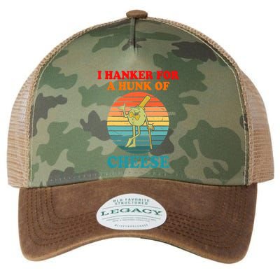 I Hanker For A Hunk Of Cheese Retro Apparel Legacy Tie Dye Trucker Hat