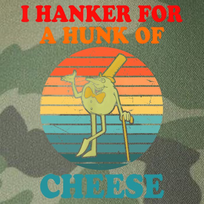 I Hanker For A Hunk Of Cheese Retro Apparel Legacy Tie Dye Trucker Hat