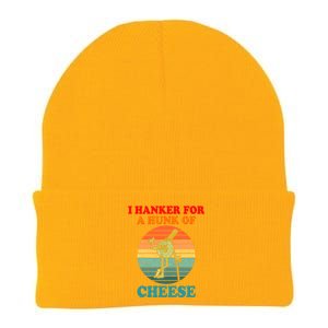 I Hanker For A Hunk Of Cheese Retro Apparel Knit Cap Winter Beanie