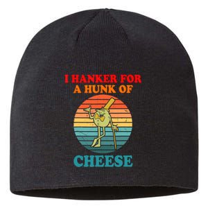 I Hanker For A Hunk Of Cheese Retro Apparel Sustainable Beanie