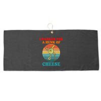 I Hanker For A Hunk Of Cheese Retro Apparel Large Microfiber Waffle Golf Towel