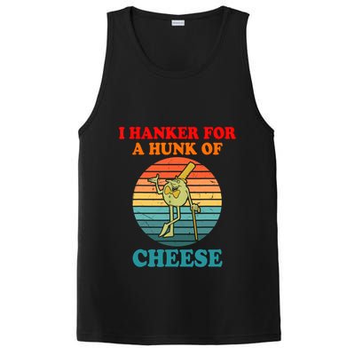 I Hanker For A Hunk Of Cheese Retro Apparel PosiCharge Competitor Tank