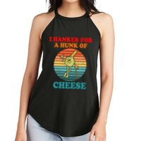 I Hanker For A Hunk Of Cheese Retro Apparel Women's Perfect Tri Rocker Tank