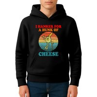 I Hanker For A Hunk Of Cheese Retro Apparel Kids Hoodie