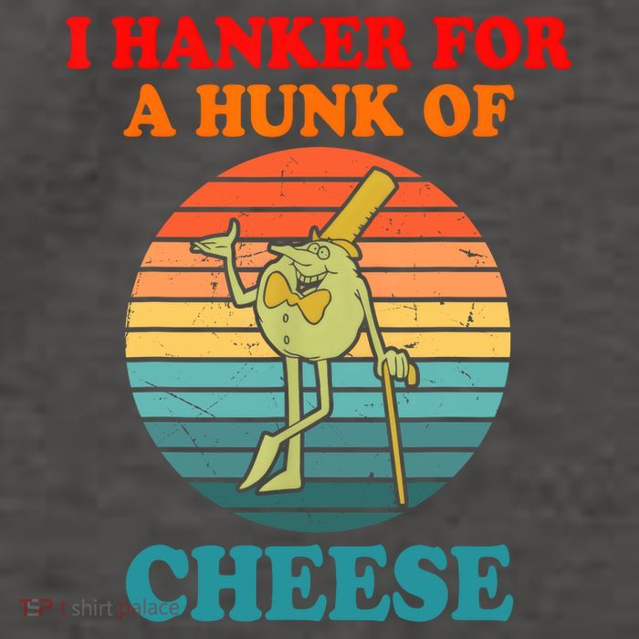 I Hanker For A Hunk Of Cheese Retro Apparel Vector Backpack