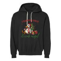 I Had Fun Once It Was Awful Xmas Christmas Duck Garment-Dyed Fleece Hoodie